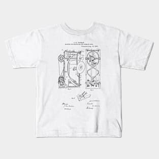 Machine for sharpening or gumming saws Vintage Patent Hand Drawing Kids T-Shirt